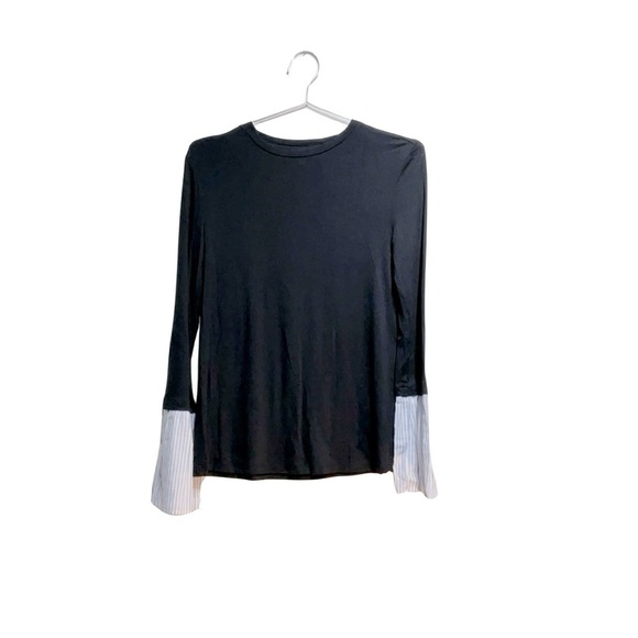 Abound Tops - Abound Boat Neck, Bell Striped Sleeve Long Sleeve Shirt. Size XS. Soft Fabric